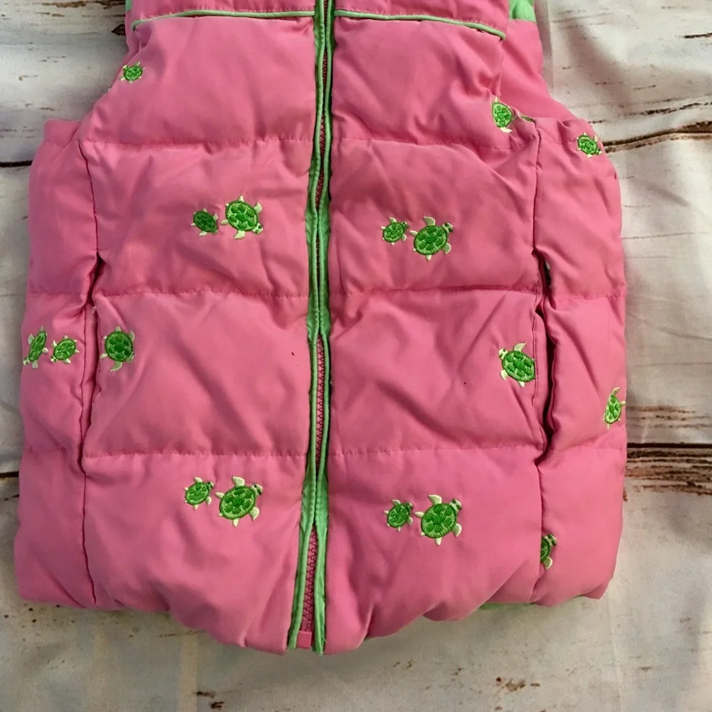 Lilly Pulitzer vintage reversible puffer vest y2k